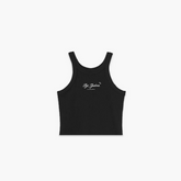 By Tydon Womens Staple Cropped Tank Top - Black